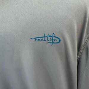 Reel Life Gray Polyester Shirt